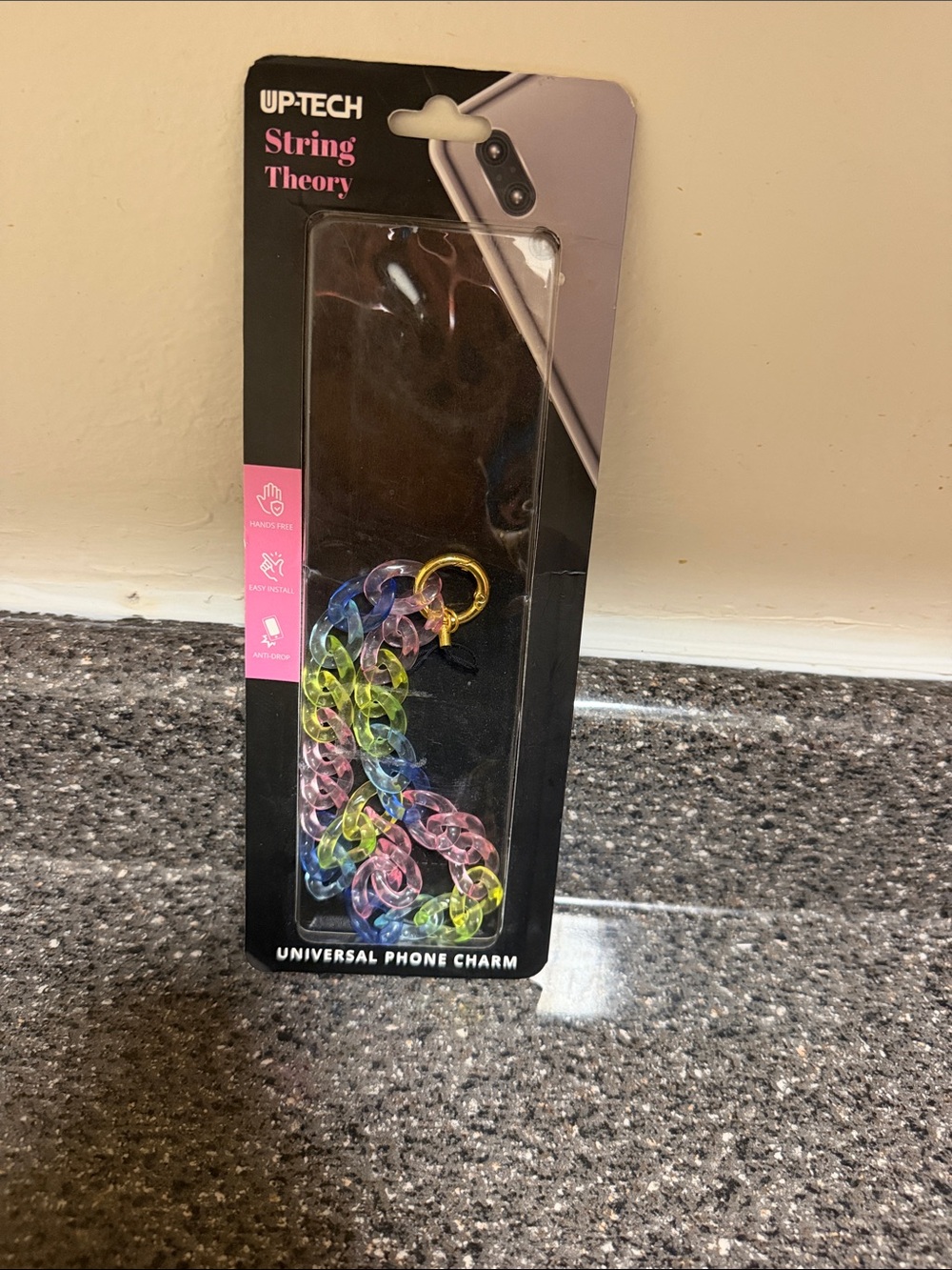 Multicolor Acrylic Chain Phone Charm